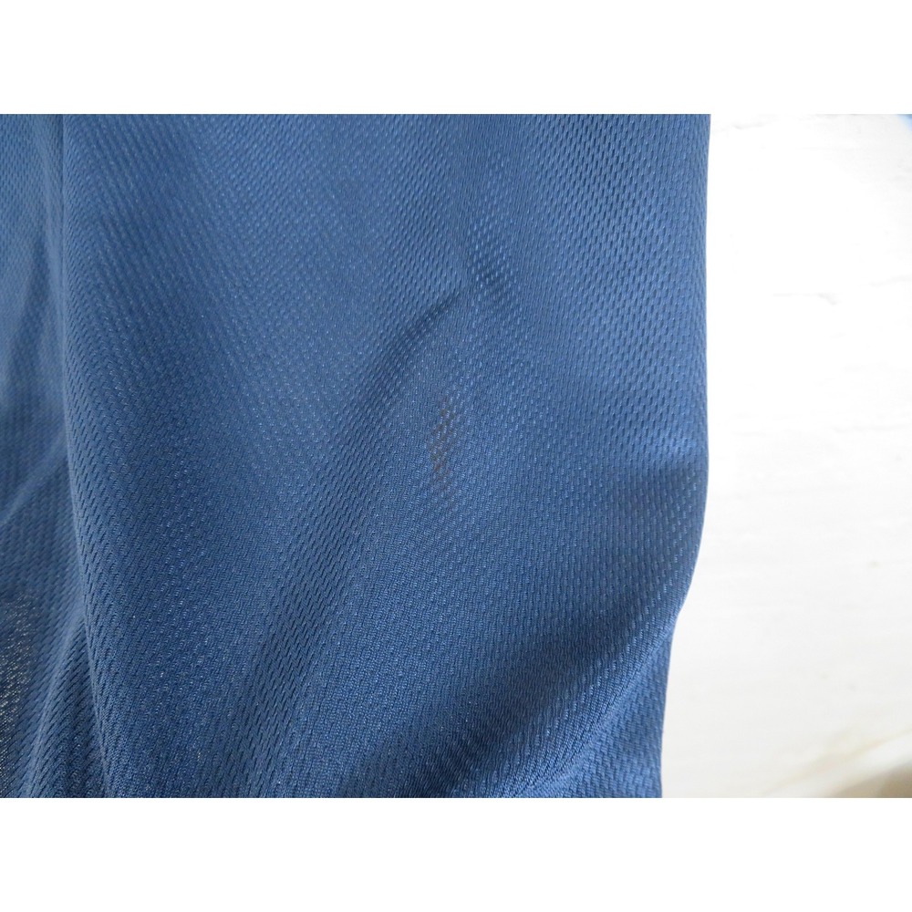 Vintage Nike Silver Tag Shirt Mens 3XL Blue Shiny Dazzle Center Logo Mesh Baggy - Picture 6 of 10